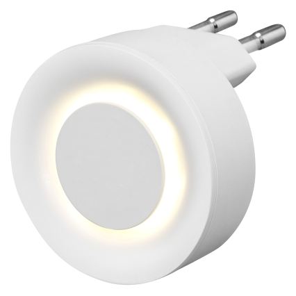 Osram - LED nattlampa med rörelse- och skymningssensor LUNETTA LED/0,31W/230V vit