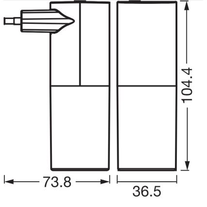 Osram - LED-nattlampa med skymningssensor LUNETTA LED/0,2W/230V svart