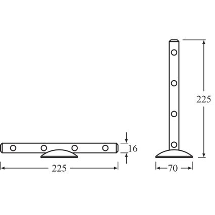 Osram - LED-orienteringslampa LEDSTIXX LED/0,6W/3xAAA