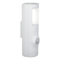 Osram - LED-orienteringslampa med sensor NIGHTLUX LED/0,35W/3xAAA IP54 vit