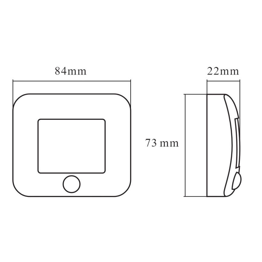 Osram - LED-orienteringsarmatur med sensor NIGHTLUX LED/0,3W/3xAAA IP54 silver