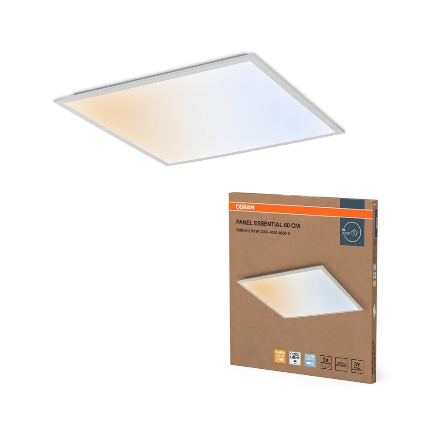 Osram - LED-panel för undertak PANEL ESSENTIAL LED/50W/230V 3000/4000/6500K 60x60 cm vit