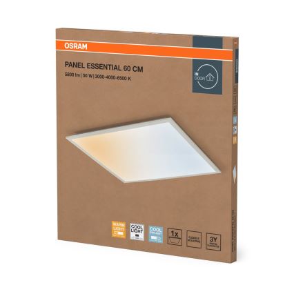 Osram - LED-panel för undertak PANEL ESSENTIAL LED/50W/230V 3000/4000/6500K 60x60 cm vit