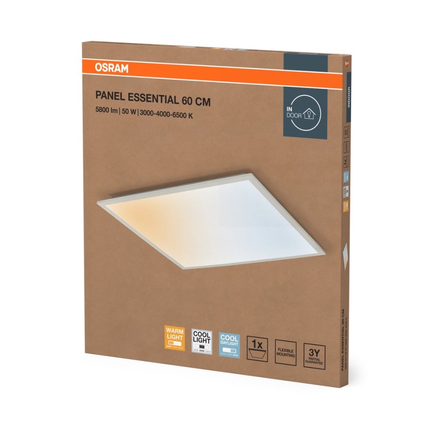 Osram - LED-panel för undertak PANEL ESSENTIAL LED/50W/230V 3000/4000/6500K 60x60 cm vit