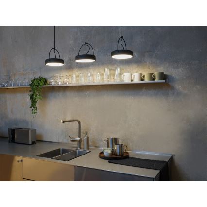 Osram - LED-pendel på vajer DECOR PUCK 3xLED/12W/230V CRI 90 svart