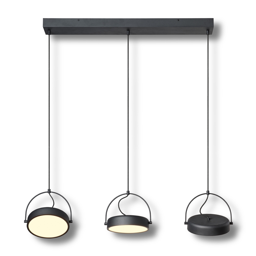 Osram - LED-pendel på vajer DECOR PUCK 3xLED/12W/230V CRI 90 svart
