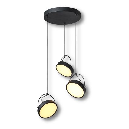 Osram - LED-pendel på vajer DECOR PUCK 3xLED/12W/230V CRI 90 svart