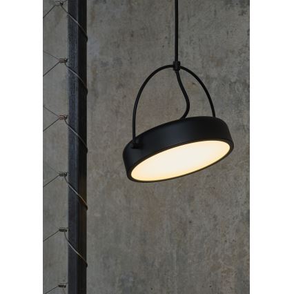 Osram - LED pendel på vajer DECOR PUCK LED/12W/230V CRI 90 svart