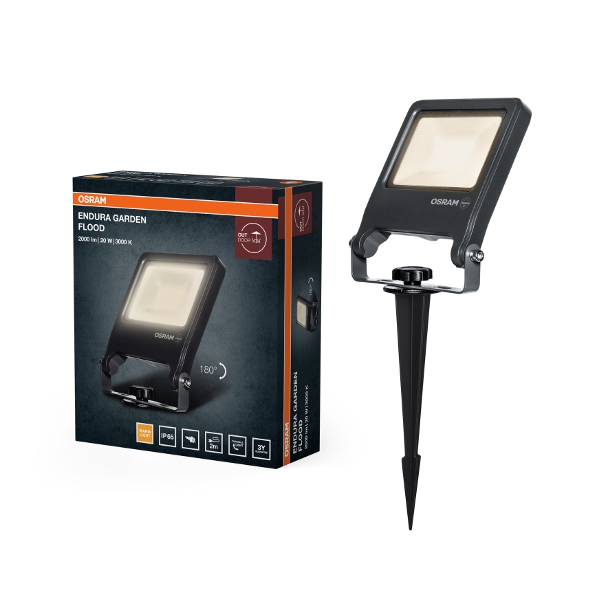 Osram - LED Strålkastare ENDURA LED/20W/230V 3000K IP65 antracit
