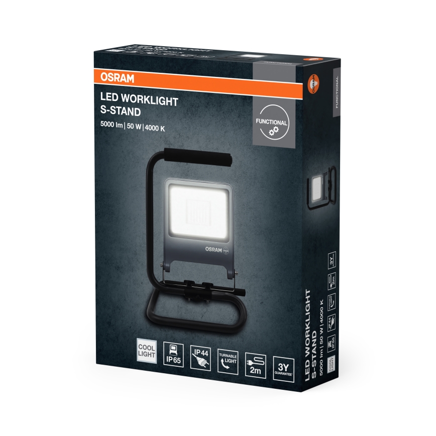 Osram - LED-reflektor med stativ S-STAND LED/50W/230V 4000K IP65 antracit