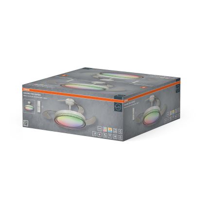 Osram - LED RGB dimbar taklampa med fläkt CIERZO LED/35W/230V 3000-6500K + fjärrkontroll