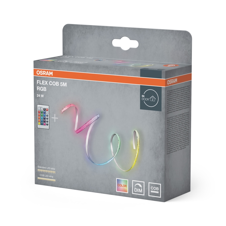Osram - LED RGBW dimbar remsa FLEX COB 5m LED/24W/230V 2700-6500K + fjärrkontroll
