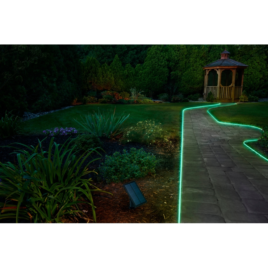 Osram - LED RGBW Dimbart solcells-LED-remsa FLEX MAGIC 3m LED/1,2W/3,7V 2000 mAh IP44 + fjärrkontroll