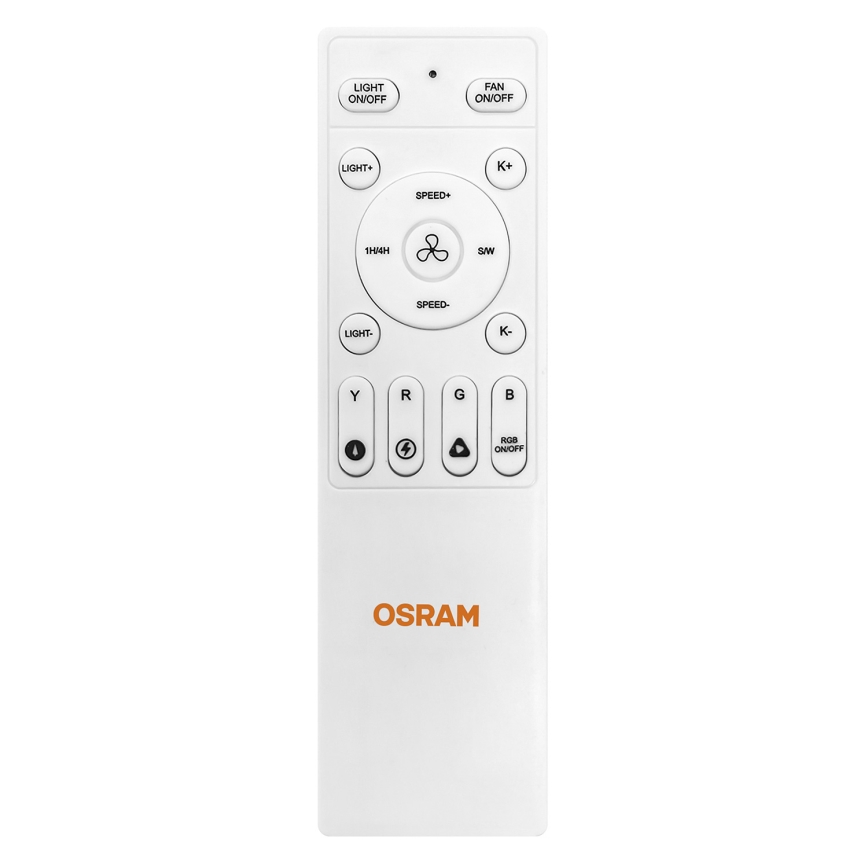 Osram - RGB-LED dimmbar takfläkt NORDES LED/18W/230V 3000-6500K + fjärrkontroll