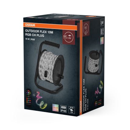 Osram - LED RGB Dimmbar utomhusremsa FLEX 10m LED/70W/230V IP65 + fjärrkontroll