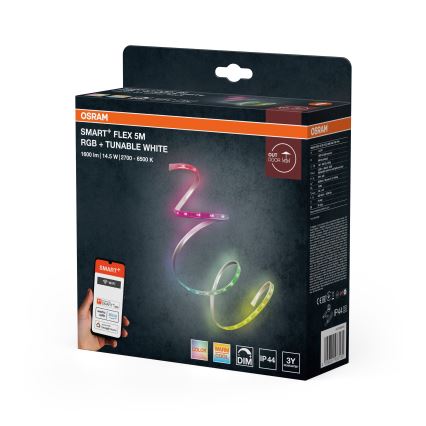 Osram - LED RGBW Dimmbar utomhus-LED-remsa SMART+ FLEX 5m LED/14,5W/230V 2700-6500K IP44 Wi-Fi