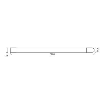 Osram - LED RGBW Dimmbar utomhus-LED-remsa SMART+ FLEX 5m LED/14,5W/230V 2700-6500K IP44 Wi-Fi