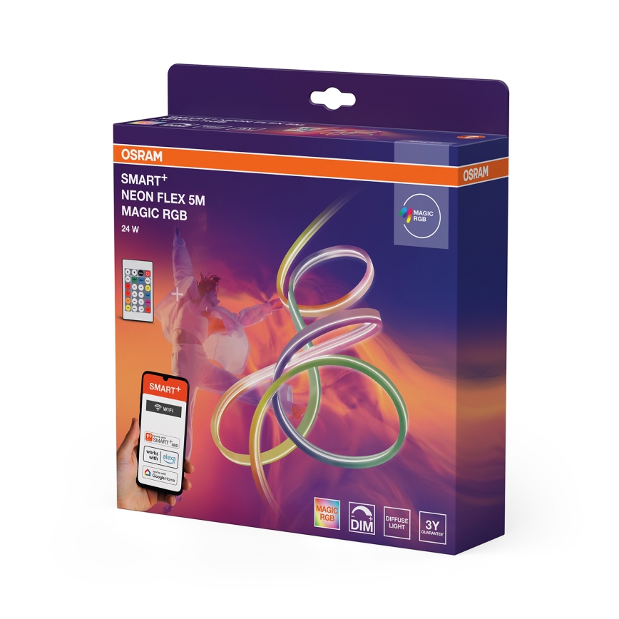 Osram - Dimmbar RGB LED-remsa för utomhusbruk SMART+ MAGIC 5m LED/24W/230V IP44 Wi-Fi+ fjärrkontroll