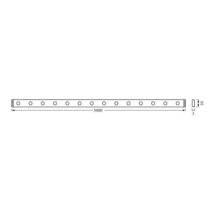 Osram - SMART+ MAGIC FLEX 5m LED RGB, dimbar LED-remsa, 24W/230V, Wi-Fi + fjärrkontroll