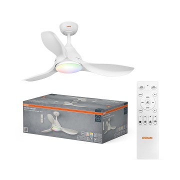 Osram - LED RGB Dimmbar takfläkt NORDES LED/18W/230V 3000-6500K + fjärrkontroll
