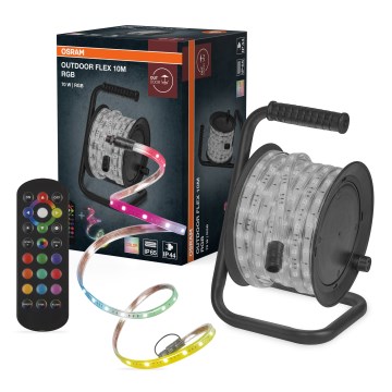 Osram - LED RGB dimmbar utomhus-LED-remsa FLEX 10m LED/70W/230V IP65 + fjärrkontroll