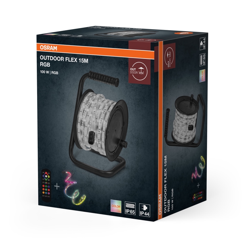 Osram - LED RGB dimbar utomhusremsa FLEX 15m LED/100W/230V IP65 + fjärrkontroll
