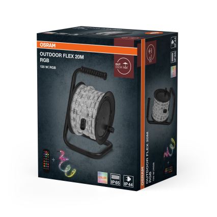 Osram - RGB-LED dimbar utomhusremsa FLEX 20m LED/135W/230V IP65 + fjärrkontroll