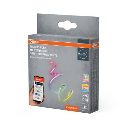 Osram - SMART+ FLEX LED-remsa RGB+TW dimbar 1m LED/3,4W/230V 2700-6500K Wi-Fi