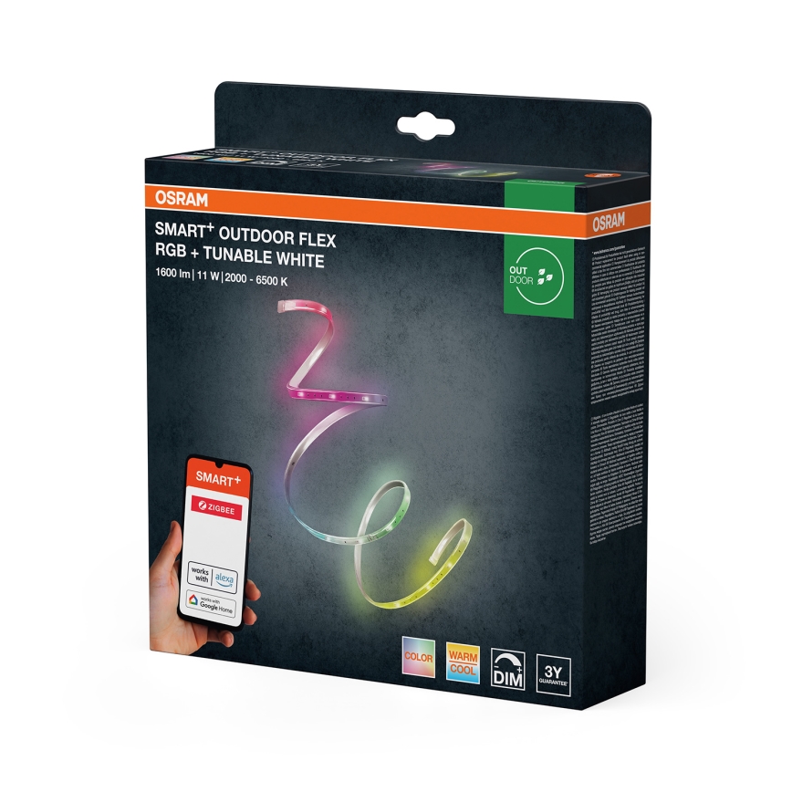 Osram - LED RGB+TW Dimbar utomhus-LED-remsa SMART+ FLEX 5m LED/11W/230V 2000-6500K IP65