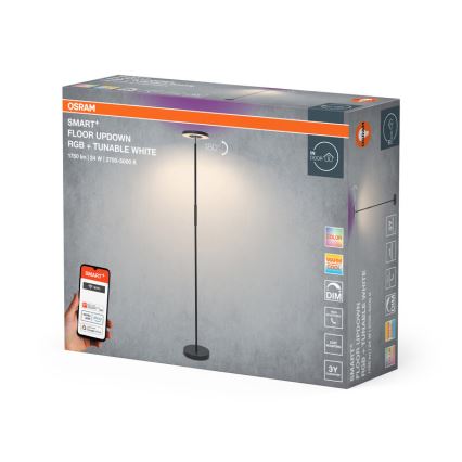 Osram - LED RGBW dimbar golvlampa SMART+ FLOOR LED/24W/230V 2700-5000K Wi-Fi