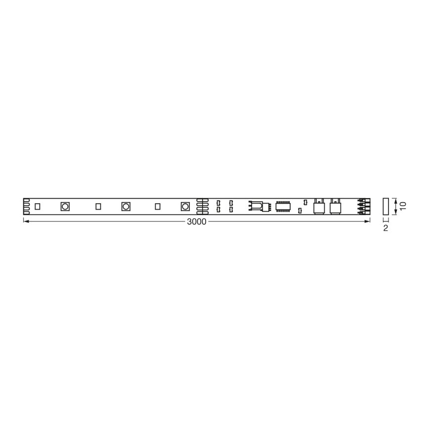Osram - LED RGBW dimbar LED-remsa FLEX 3m LED/10W/230V + fjärrkontroll