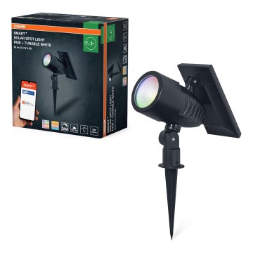 Osram - LED RGBW dimbar solarlampa SMART+ SOLAR LED/0,6W/3,7V 2000 mAh 3000-6500K IP44