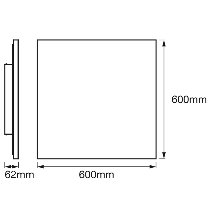 Osram - LED RGBW dimmbar takpanel SMART+ PLANON LED/40W/230V 60x60 cm 3000-6500K Wi-Fi
