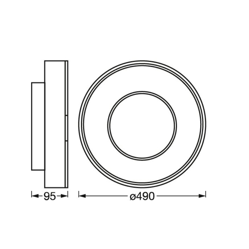 Osram - LED RGBW Dimbar taklampa SMART+ CLARIA LED/32W/230V Ø 49 cm 2700-6500K Wi-Fi