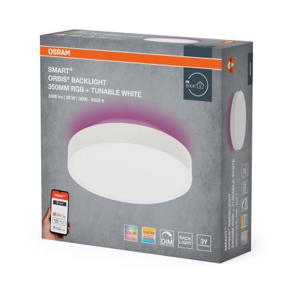 Osram - SMART+ ORBIS LED RGBW dimbar takarmatur 28W/230V Ø 35 cm 2700–6500K Wi‑Fi