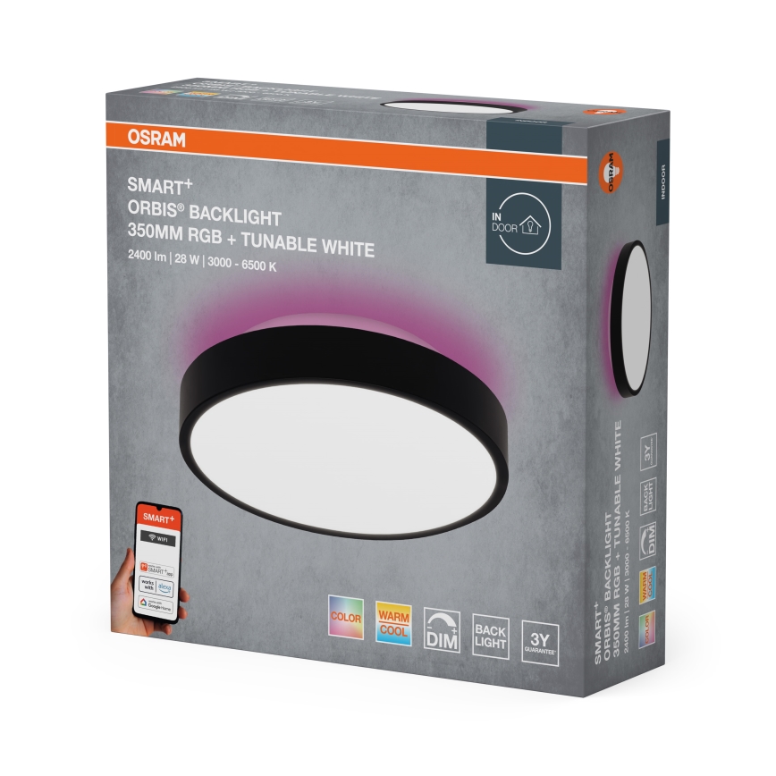 Osram - LED RGBW dimbar taklampa SMART+ ORBIS LED/28W/230V Ø 35 cm 2700–6500 K Wi-Fi