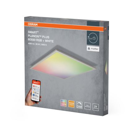 Osram - SMART+ PLANON LED RGBW dimbar takarmatur LED/36W/230V 60x60 cm Wi-Fi