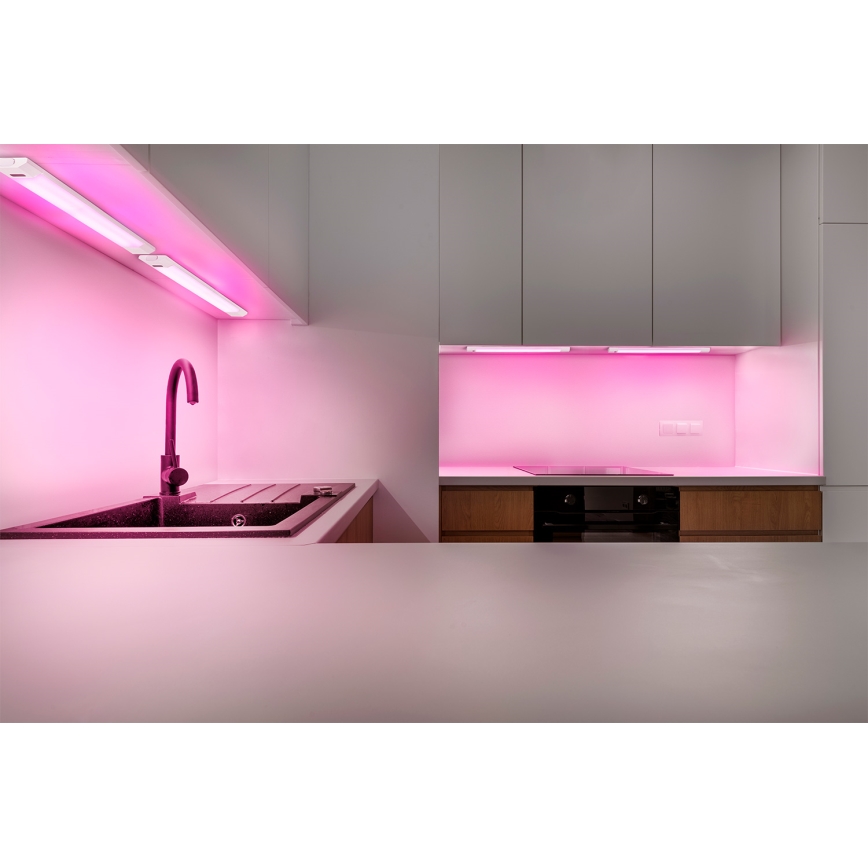Osram - LED RGBW dimbar underskåpsbelysning LINEAR EDGE LED/8W/230V 50 cm vit + fjärrkontroll