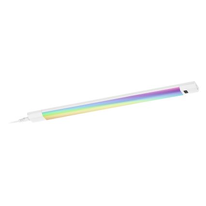 Osram - LED RGBW underskåpsbelysning med dimmer och rörelsesensor LINEAR EDGE LED/8W/230V 50 cm vit + fjärrkontroll