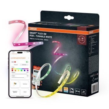Osram - LED RGBW dimbar utomhusremsa SMART+ FLEX 5m LED/14,5W/230V 2700-6500K IP44 Wi-Fi