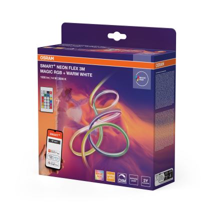 Osram - LED RGBW dimbar utomhusremsa SMART+ MAGIC 3m LED/14W/230V IP44 Wi-Fi + fjärrkontroll