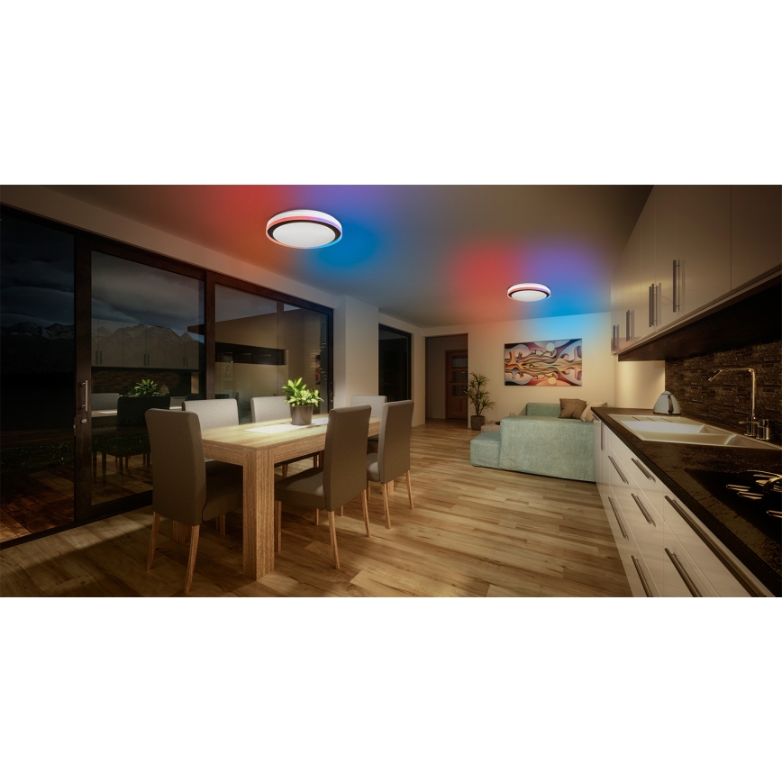 Osram - LED RGBW dimmbar taklampa SMART+ MAGIC LED/38W/230V Ø 49 cm svart 2700–6500 K Wi-Fi