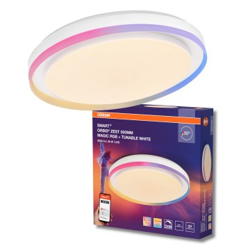 Osram - LED RGBW Dimbart takarmatur SMART+ MAGIC LED/38W/230V Ø 49 cm vit 2700–6500 K Wi‑Fi