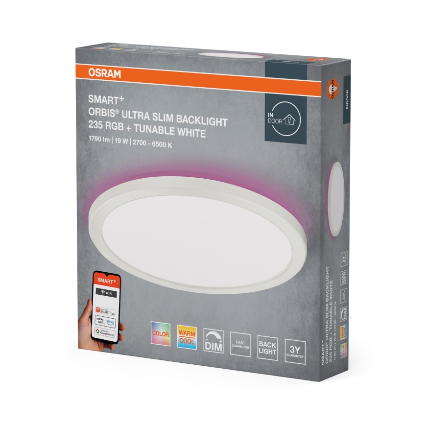 Osram - LED RGBW dimbar taklampa SMART+ ORBIS LED/19W/230V Ø 23,5 cm 2700-6500K Wi-Fi