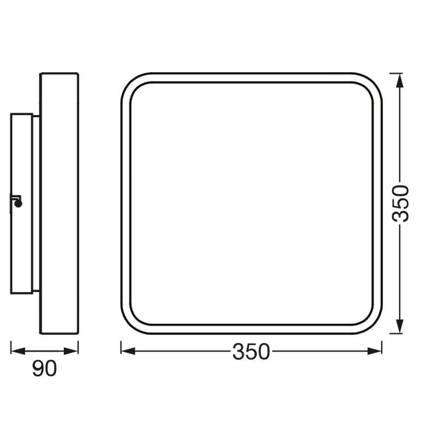 Osram - LED RGBW dimbar taklampa SMART+ ORBIS LED/28W/230V 35x35 cm 2700-6500K Wi-Fi