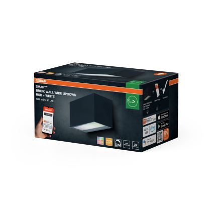 Osram - SMART+ BRICK LED RGBW dimmbar utomhusväggarmatur LED/14W/230V IP44 Wi-Fi