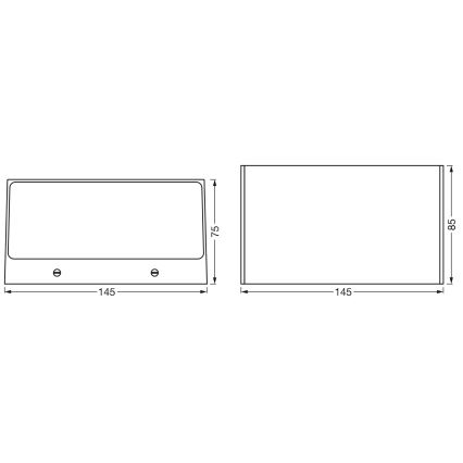 Osram - SMART+ BRICK LED RGBW dimmbar utomhusväggarmatur LED/14W/230V IP44 Wi-Fi