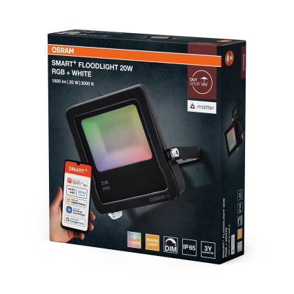 Osram - LED RGBW dimbar strålkastare SMART+ FLOODLIGHT LED/20W/230V IP65 Wi-Fi