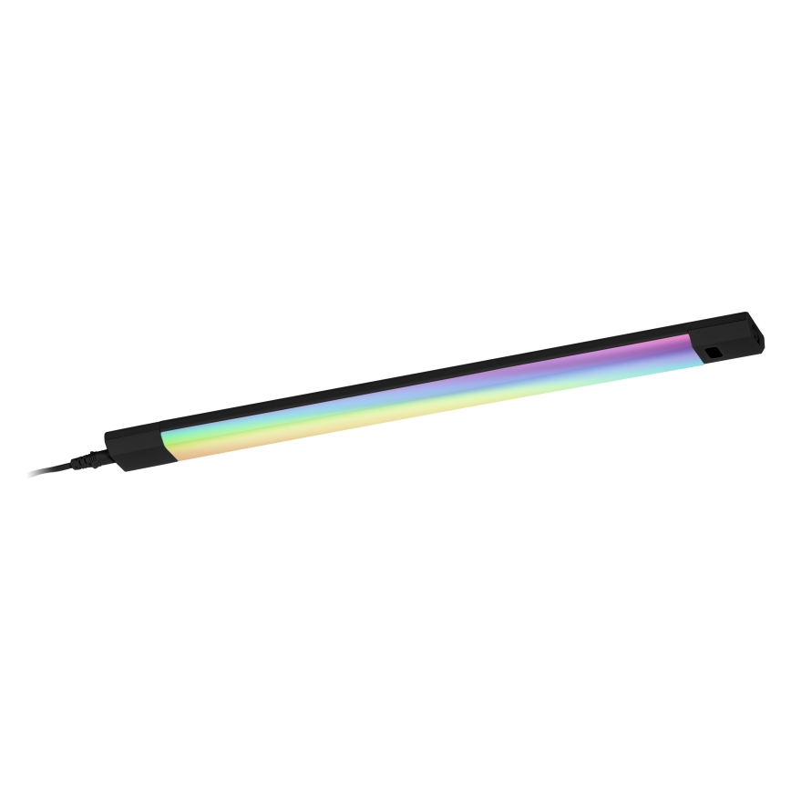 Osram - LED RGBW dimbar underskåpsarmatur med rörelsesensor LINEAR EDGE LED/8W/230V 50 cm svart + fjärrkontroll