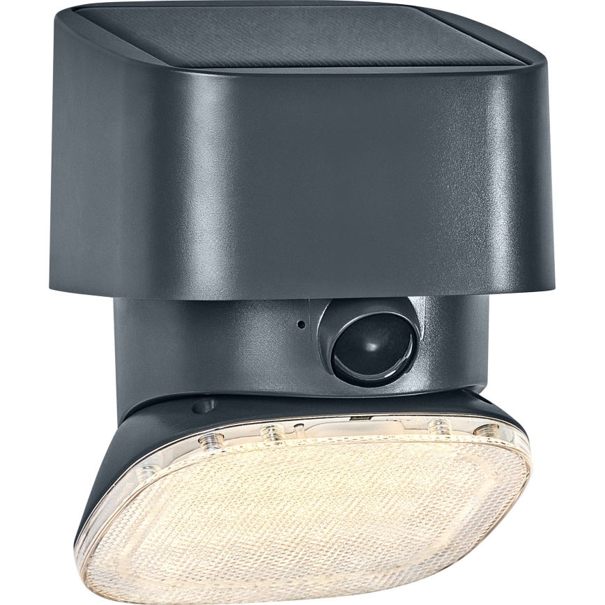 Osram - LED solcellsvägglampa med sensor ENDURA STYLE LED/10,3W/4,2V 2000 mAh IP54 antracit